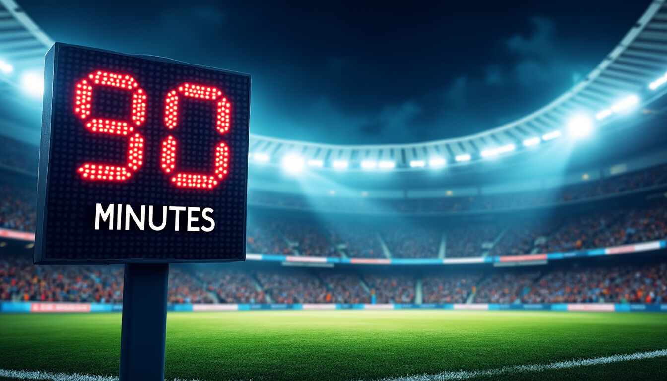 Découvrez la durée d’un match de football, du temps réglementaire aux prolongations et arrêts de jeu. Explications complètes pour tout comprendre sur le déroulement d’une rencontre.