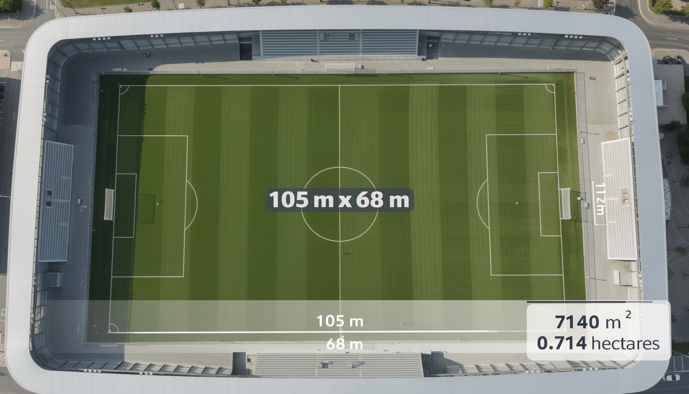 découvrez la superficie d'un terrain de football en hectares et comprenez comment elle se mesure par rapport à d'autres surfaces courantes.