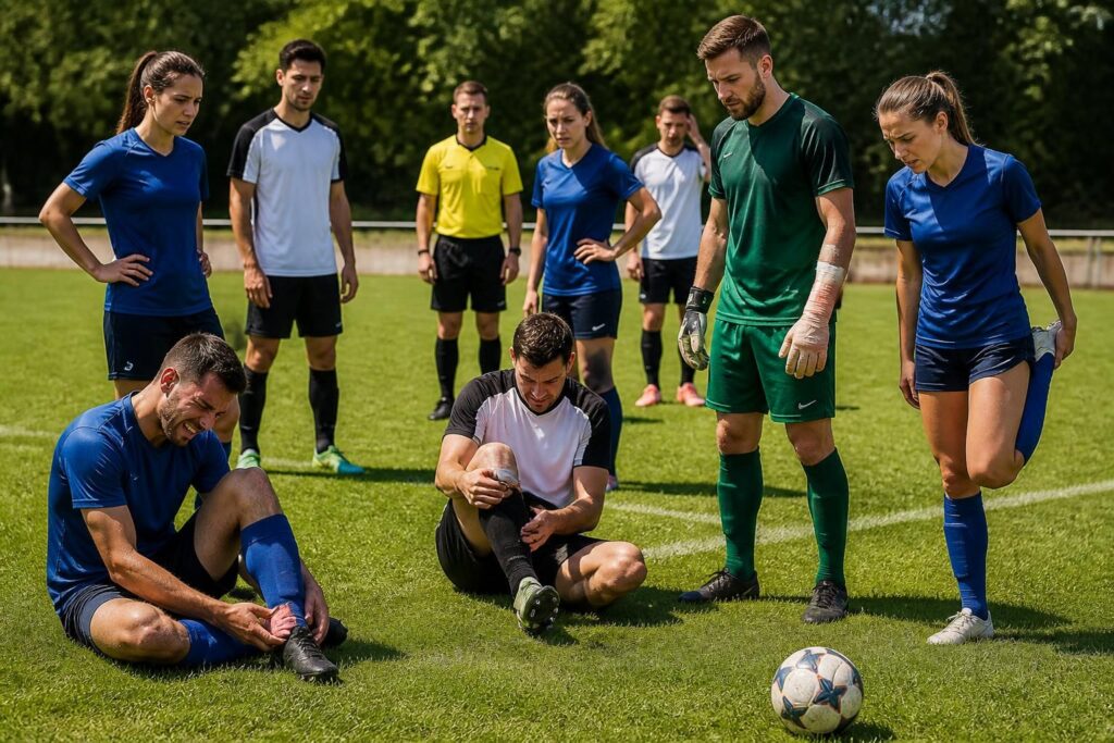 Quelles sont les blessures les plus courantes au foot ? 1 découvrez les blessures les plus courantes au football, leurs causes, symptômes et conseils pour les prévenir efficacement lors de la pratique du sport.