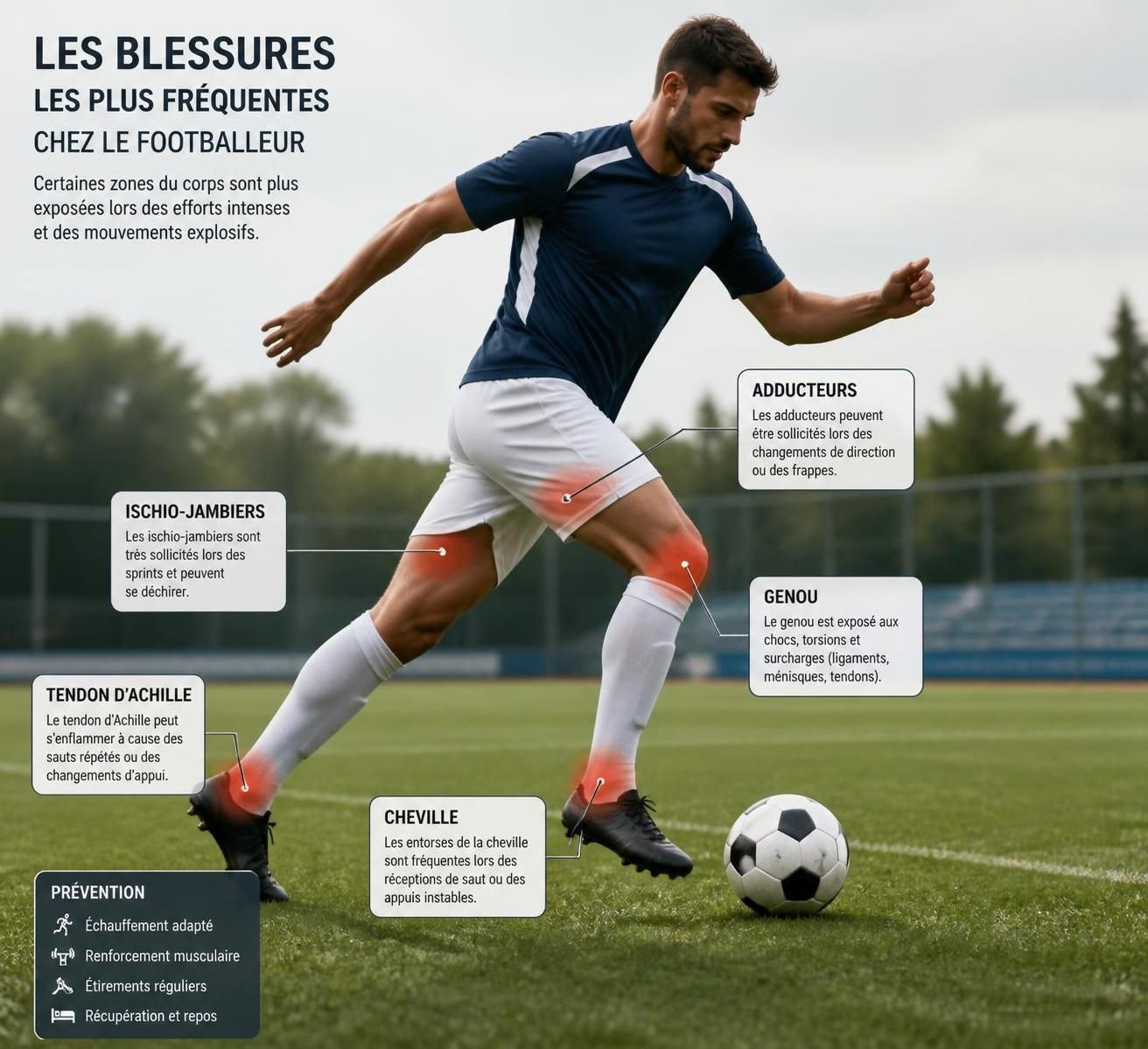 découvrez quelles sont les blessures les plus fréquentes au football, comment les prévenir et les traiter pour rester en forme sur le terrain.